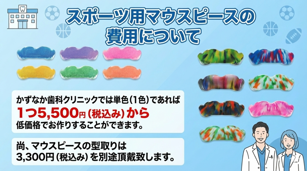 スポーツ用マウスピースの費用についてのサムネイル画像