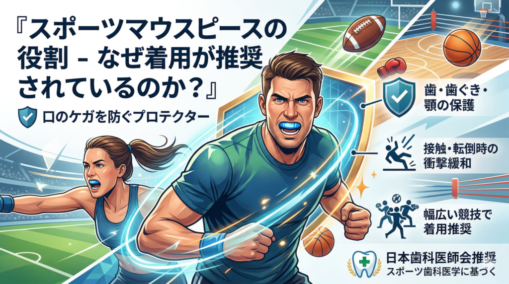 スポーツマウスピースの役割 - なぜ着用が推奨されているのか？のサムネイル